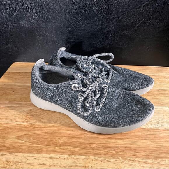 Allbirds Gray The Wool Runner Sneakers‎ Size 8 - Picture 1 of 8